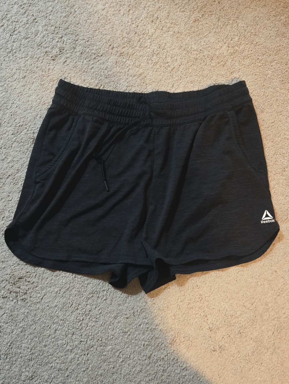 Reebok Black Women’s Athletic Shorts with Drawstring